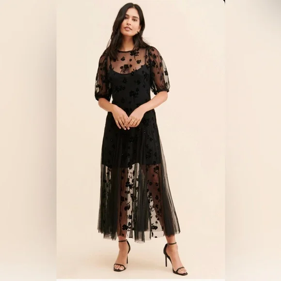viola midi dress free people Viola Midi Dress